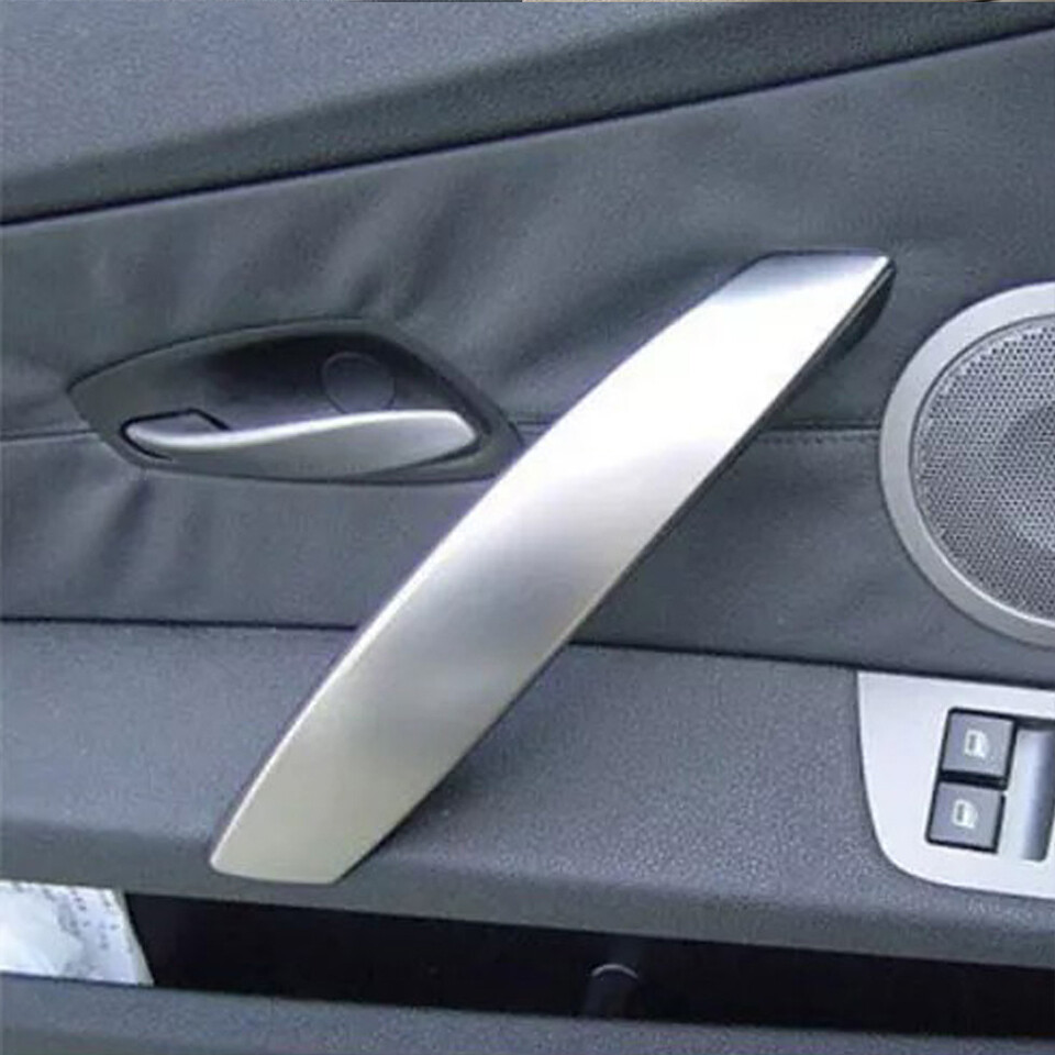 Left Side Door Inner Pull Handle Cover Matt Silver For BMW Z4 E85 E86 2002-2008