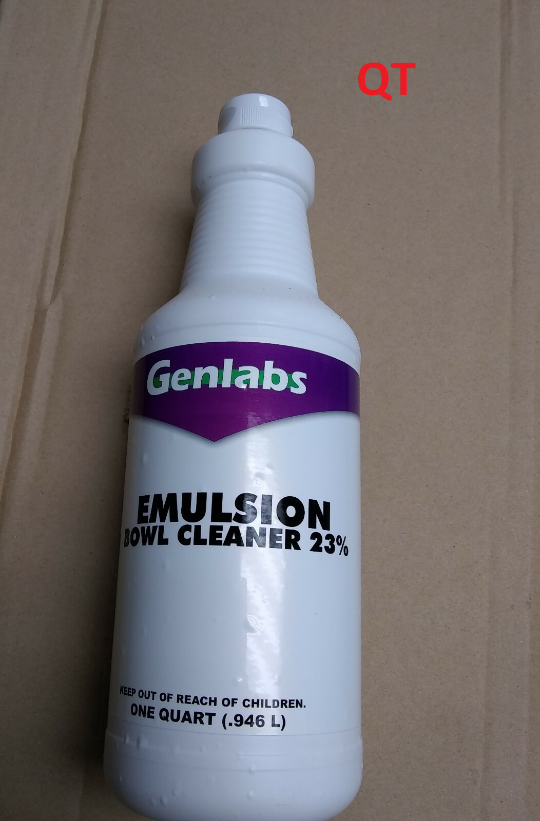 Genlab - Emulsion - 23%  Bowl Cleaner - qt
