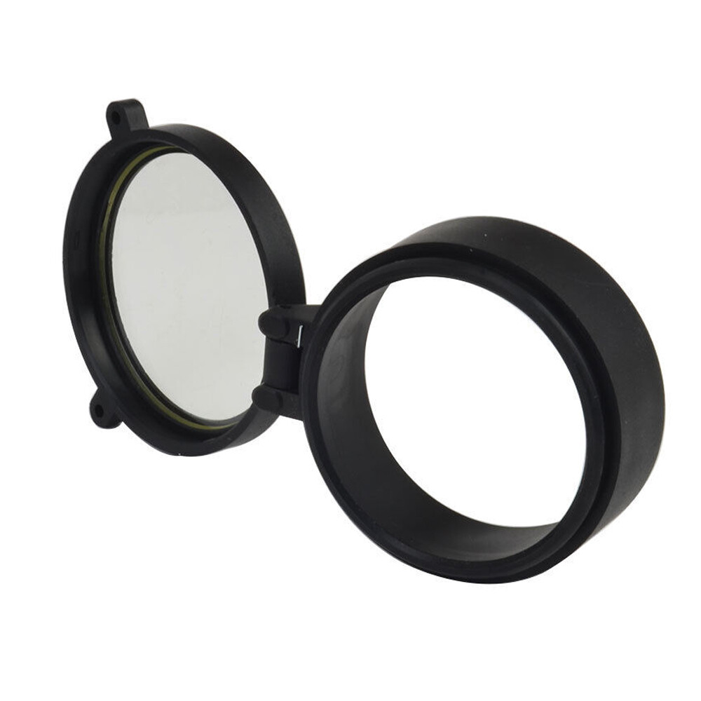 2Pcs Dustproof Quick Flip Spring Up Open Cap Clear Scope Lens Cover