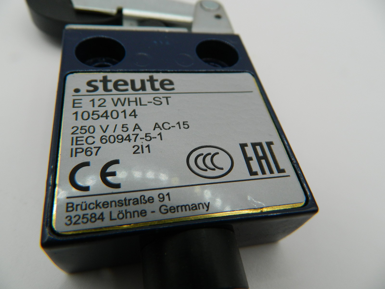 Steute E 12 WHL-ST position switch position switch 1054014 position switch