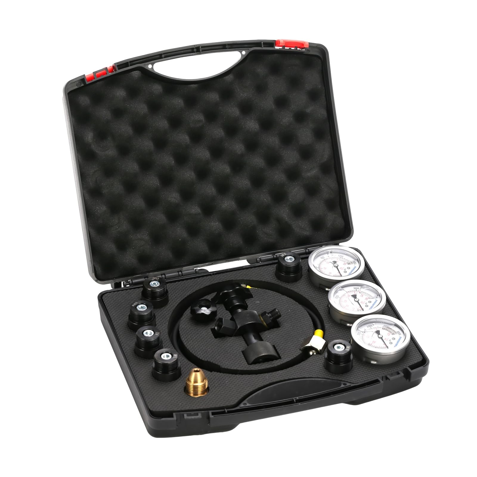 MEASUREMAN Nitrogen Accumulator Charging Kit, 15006000 PSI with 3 Precision G...