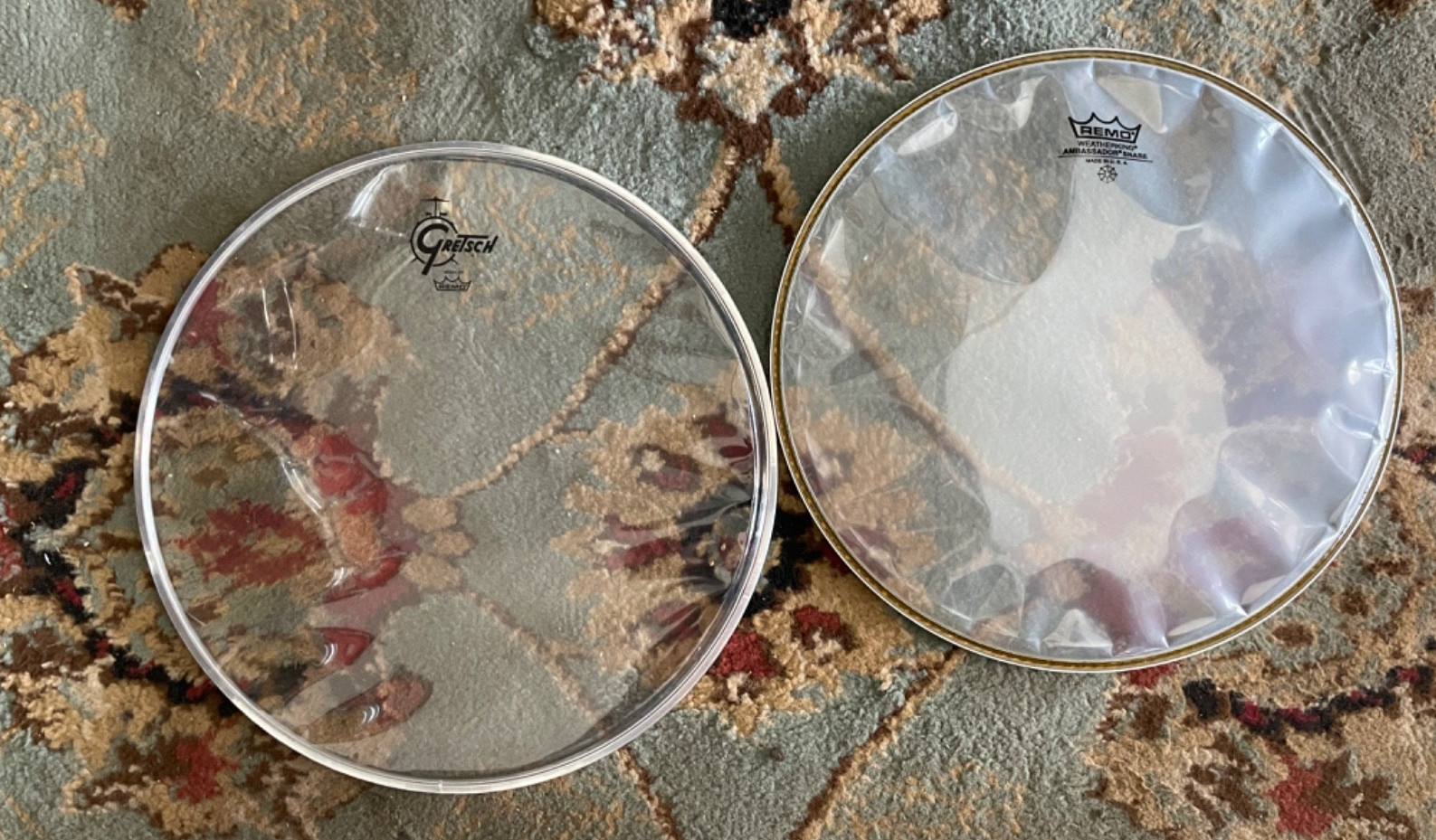 GRETSCH /REMOSNARE SIDE HEADS 13/12-CLEAR