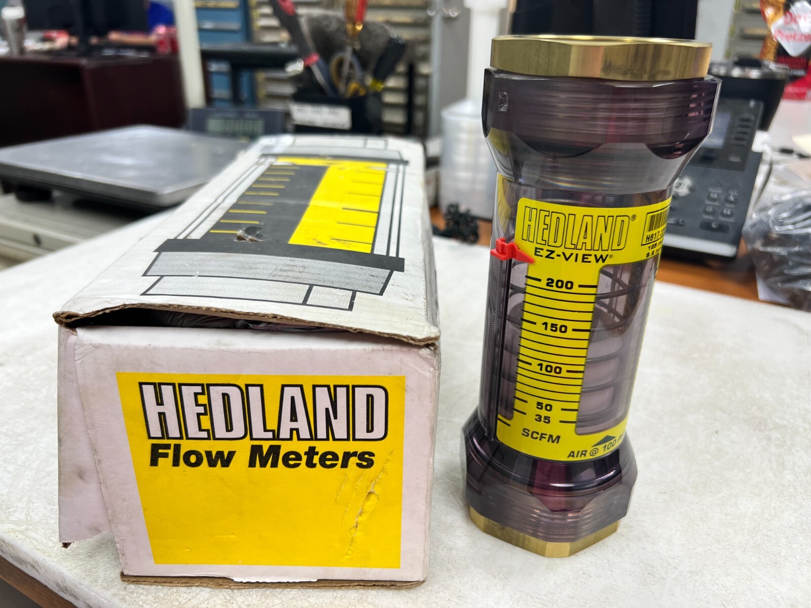 👀 NEW HEDLAND EZ-VIEW 2" FLOW METER 35-200 SCFM 15-95 LPS 125 PSI H617-220