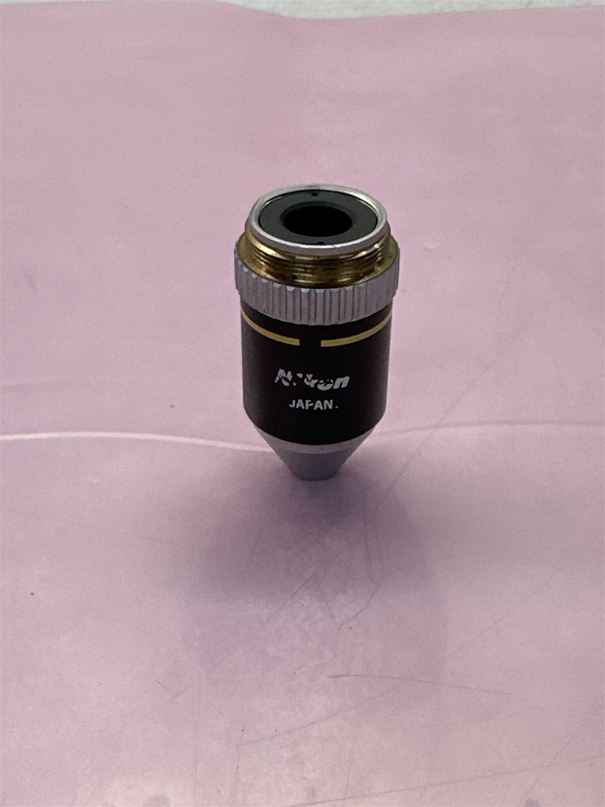 NIKON E. 10X/0.25 160/- ACHROMATIC MICROSCOPE OBJECTIVE