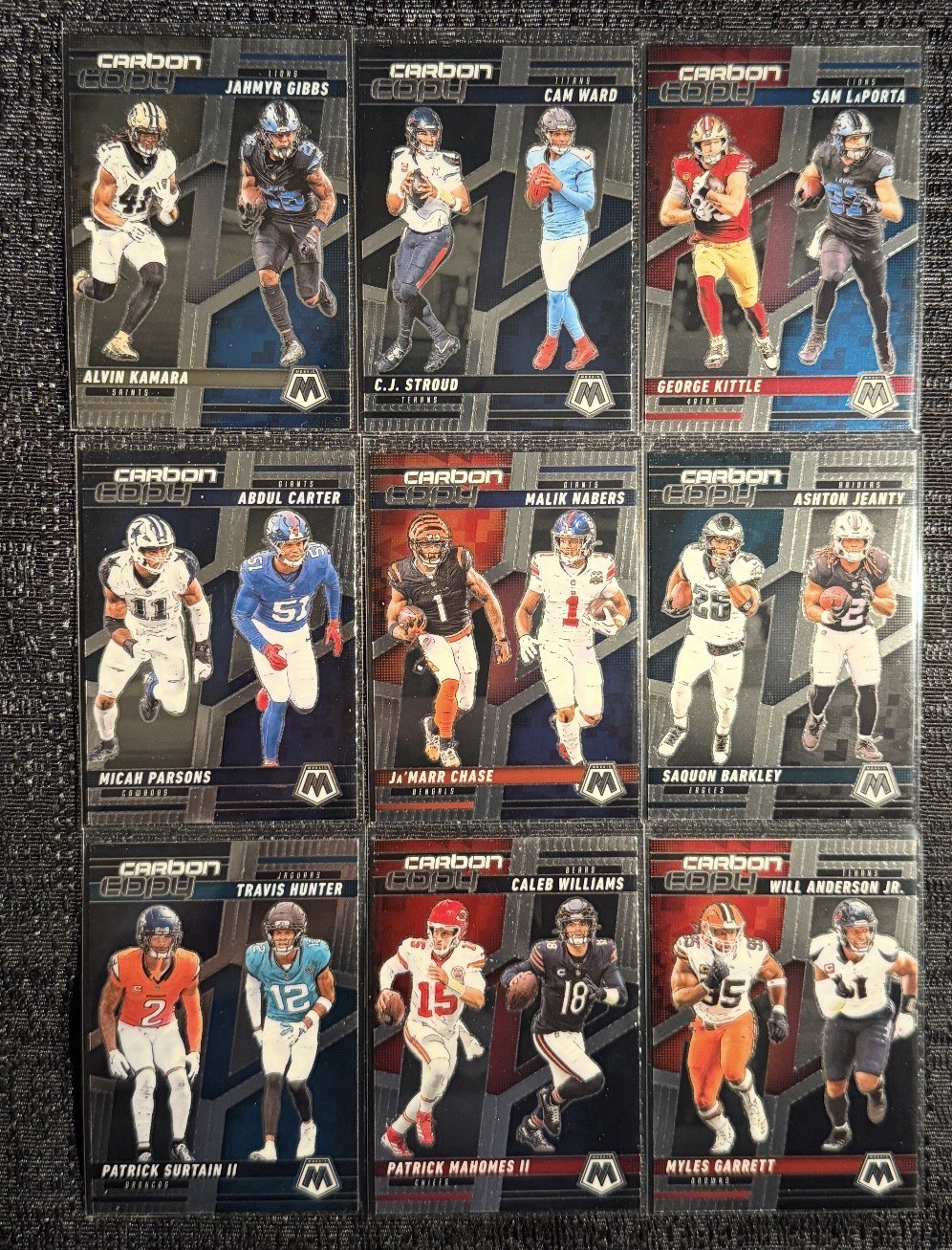 2025 Panini Mosaic Carbon Copy Complete Your Set You Pick Football Card NFL