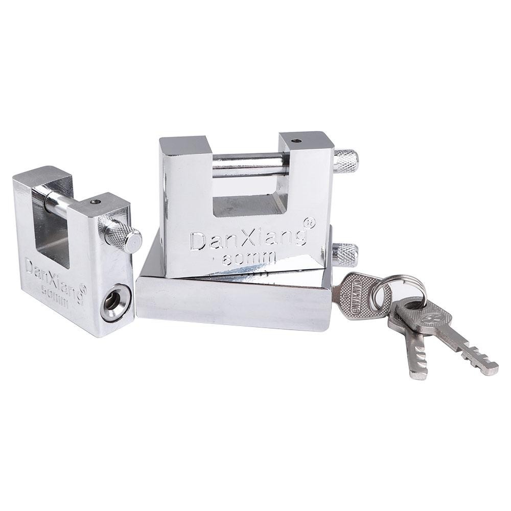 Heavy Duty Anti Rust Shutter Padlock High Security Shackle Lock 3 Keys 40mm~70mm
