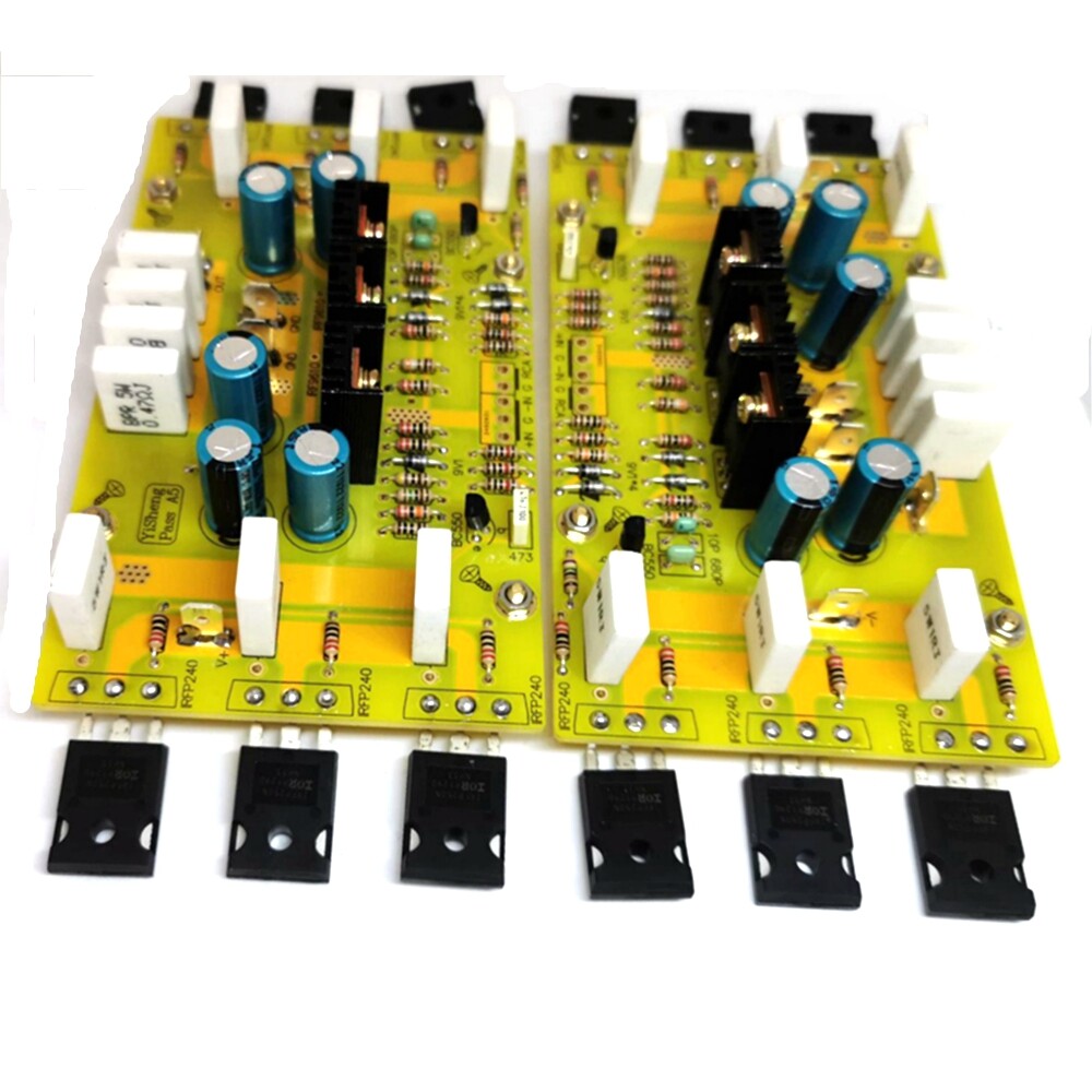 2x PASS A5 Class A Single-Ended HIFI Amplifier Board IRF244 IRF9610 60W+60W AMP