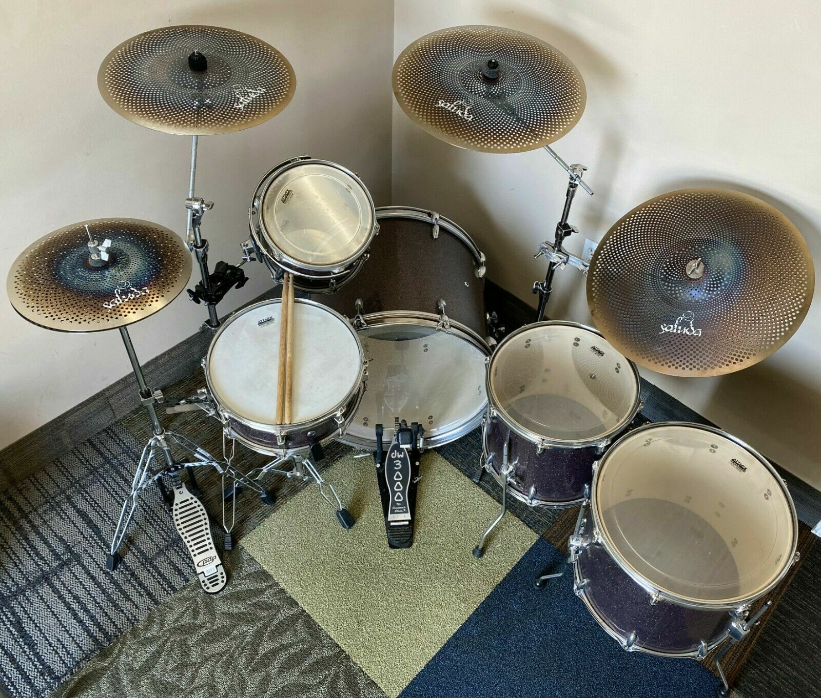 5 PIECE SALUDA SLV LOW VOLUME CYMBALS BOX SET #2 (Video File)