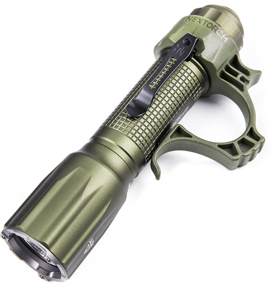 Nextorch TA30C Tactical Flashlight Resists Water/Impact Strobe Window-Breaker