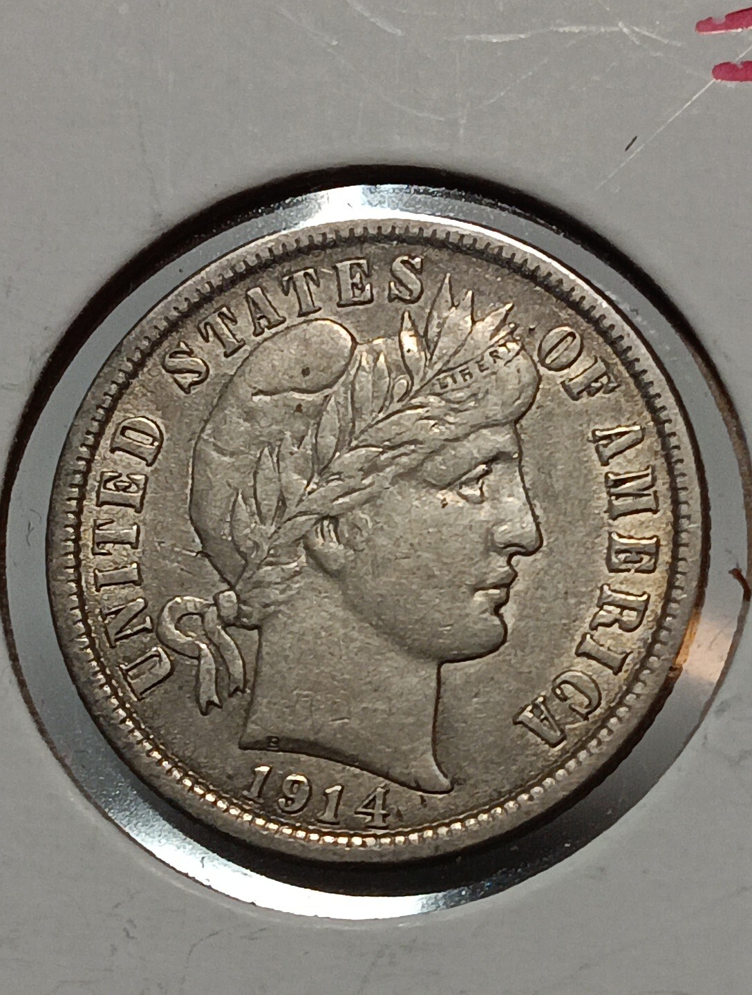 👉 1914  BARBER DIME Bu Choice With Stunning  Eye Appeal