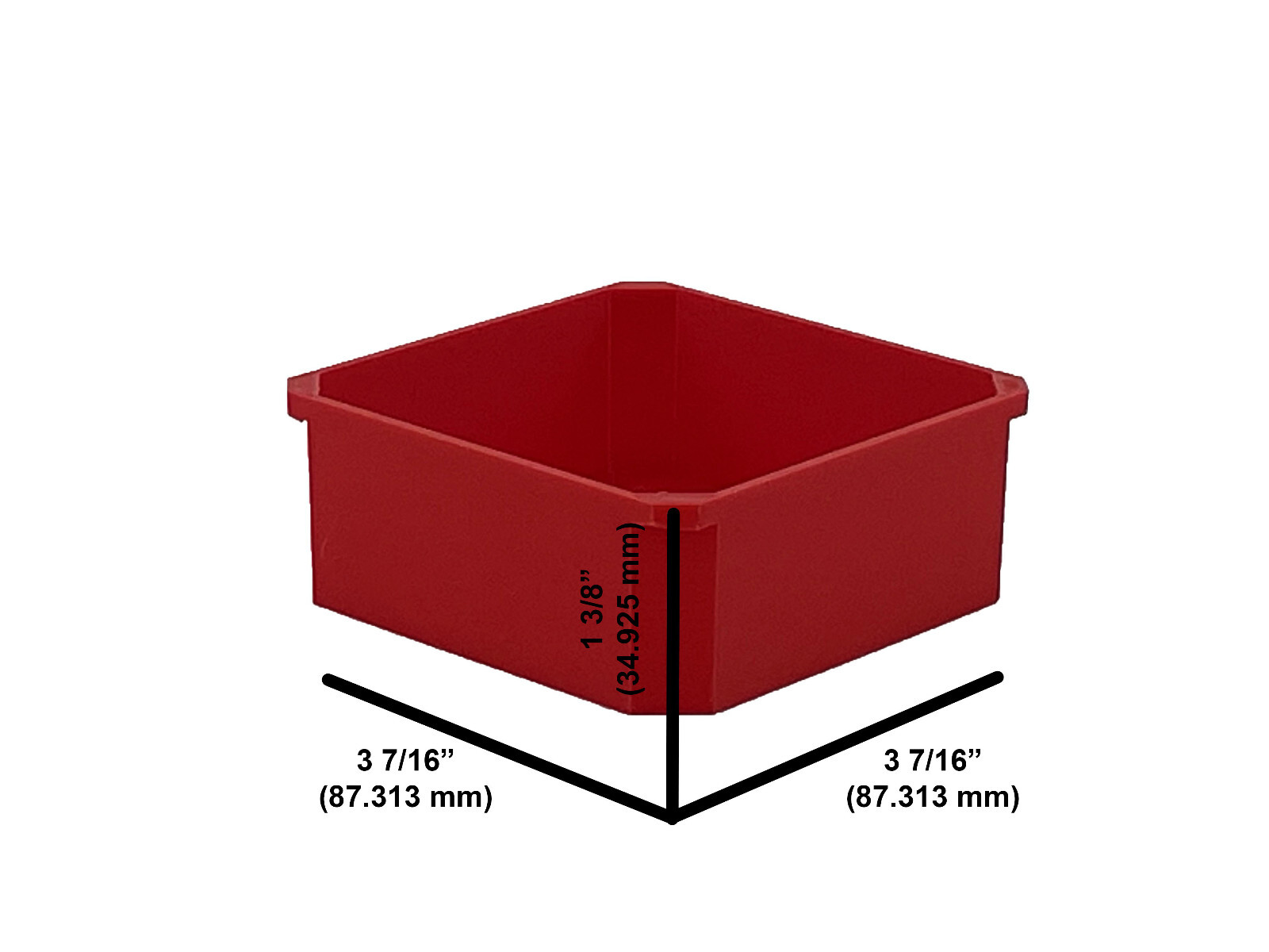 Milwaukee Packout Compact Organizer Compatible Square Nesting Bin 3rd Height