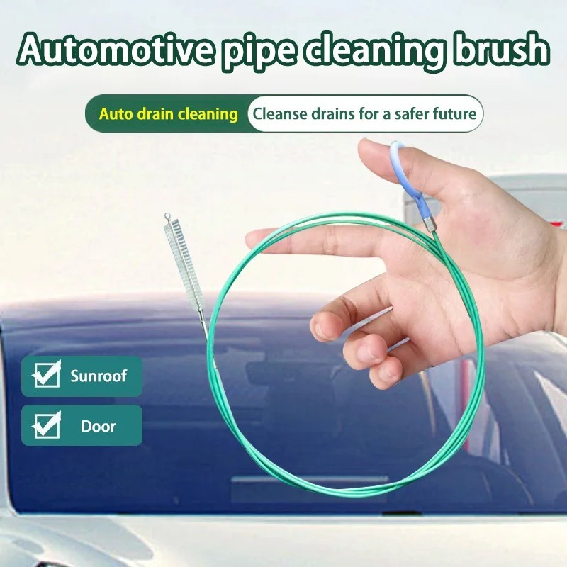 7.54FT Car Sunroof Drain Cleaning Tool Flexible Drain Brush Long Tube Cleaner US