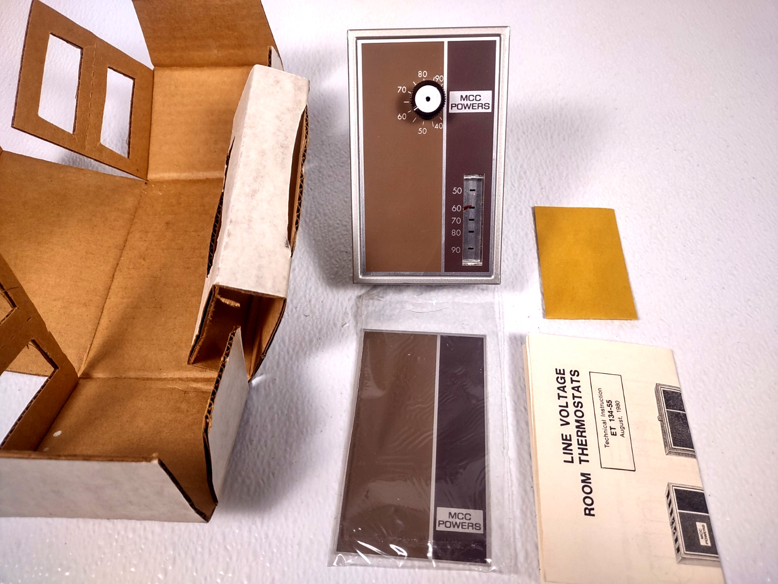 NEW MCC Powers Vintage Thermostat Boho MCM Rare New In Box