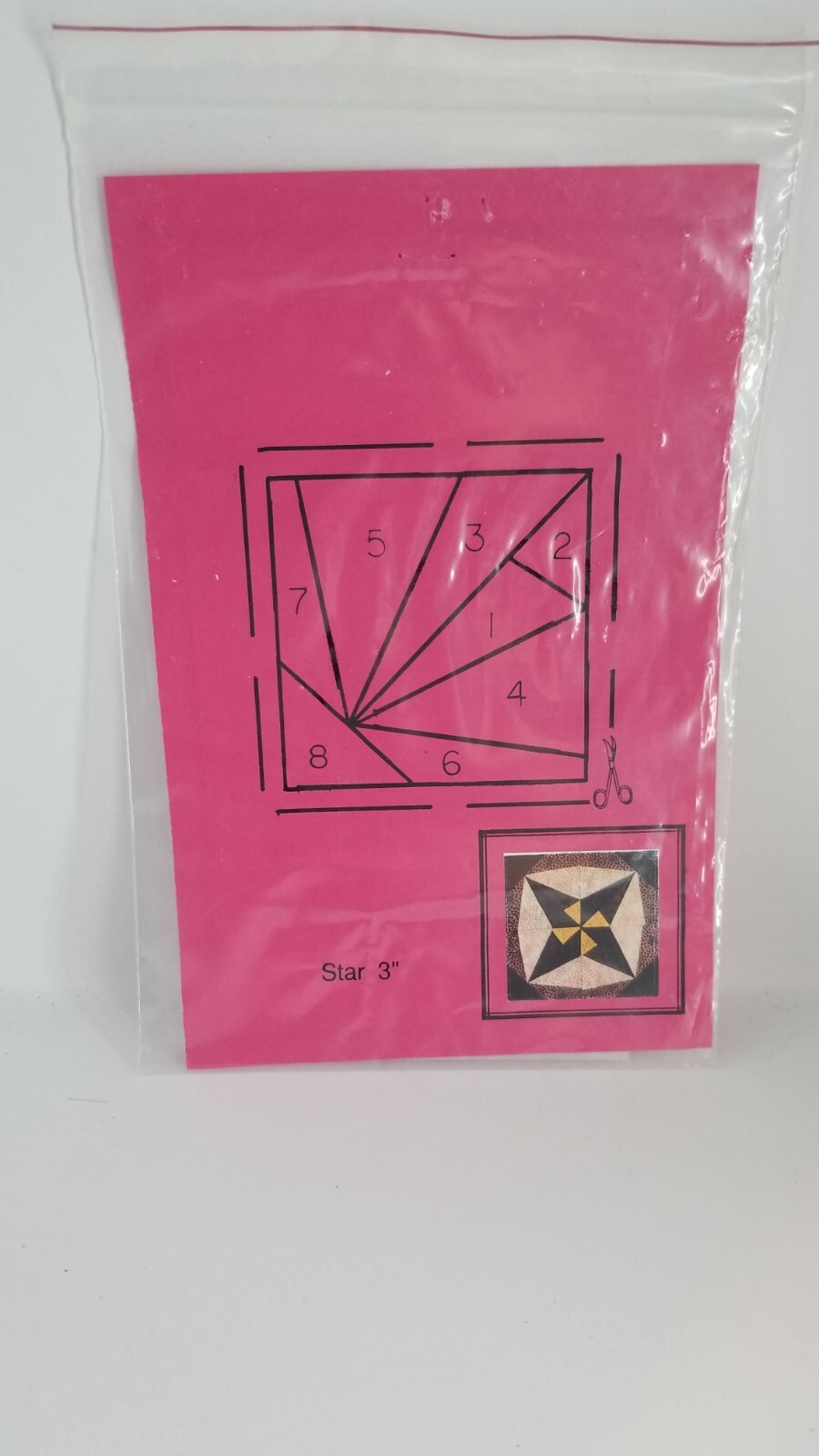 Star 3" Foundation Impressions Stencils for Miniature Quilts