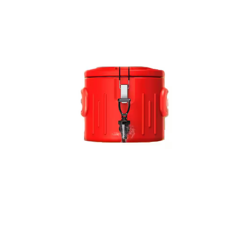 8 Qt. Gallon Stainless Steel Interior Portable Red Jug Cooler Insulated Cold Sta