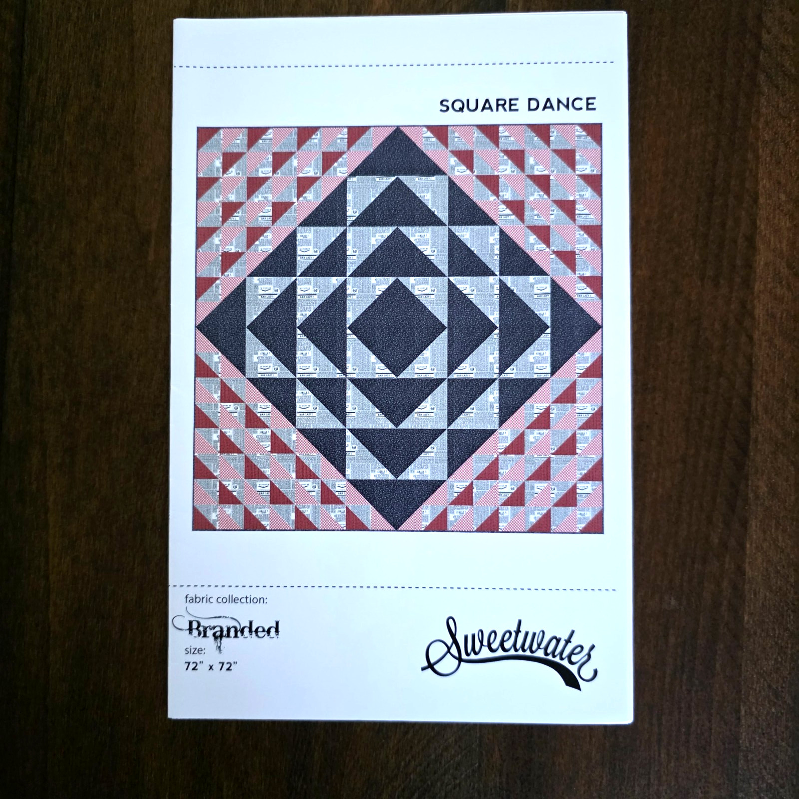 Square Dance Quilt Pattern 72" x 72" by Sweetwater - Branded Collection - #279