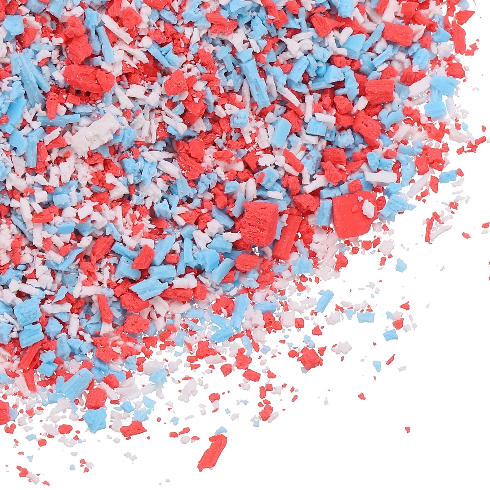 Fake Sprinkles 50g for DIY Nail Craft Add Ins Charms Card Filler(White,Blue,Red)