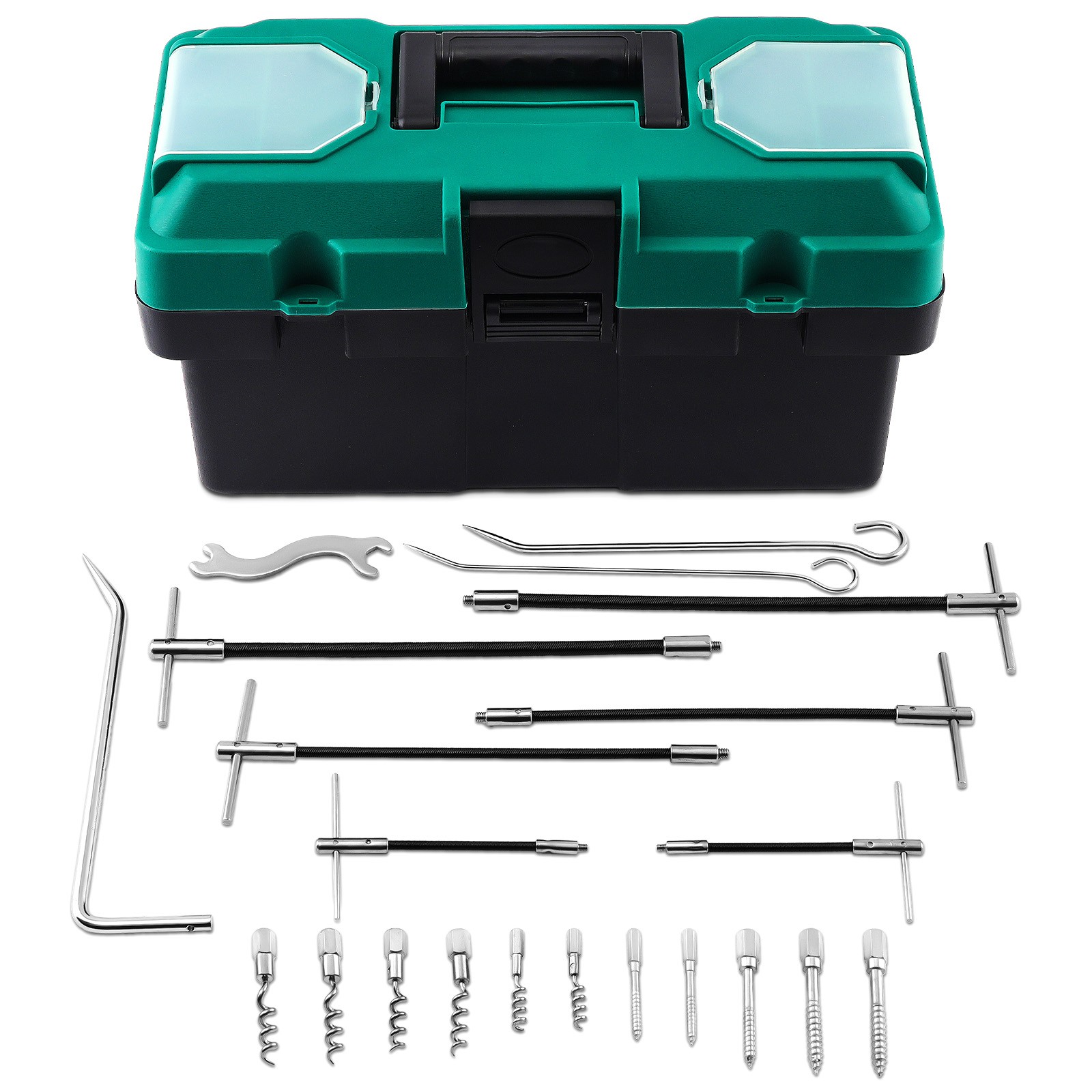 23pcs Packing Extractor Set Gland Packing Extraction Removal Kit with Toolbox