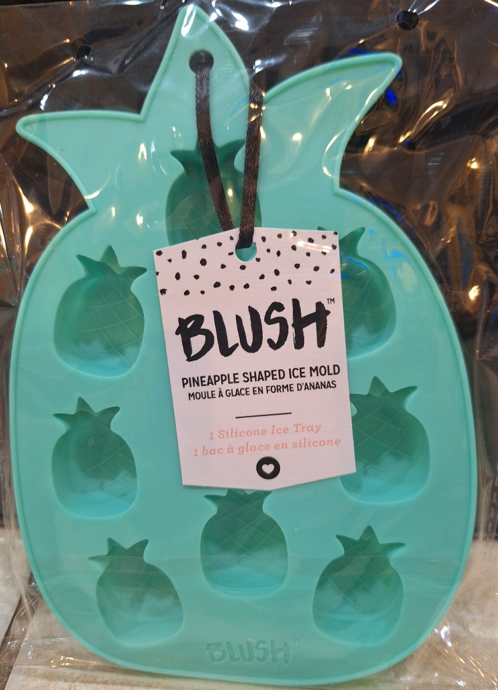 Blush Silicone Pineapple Shaped Ice Mold Tray - NEW - BPA FREE