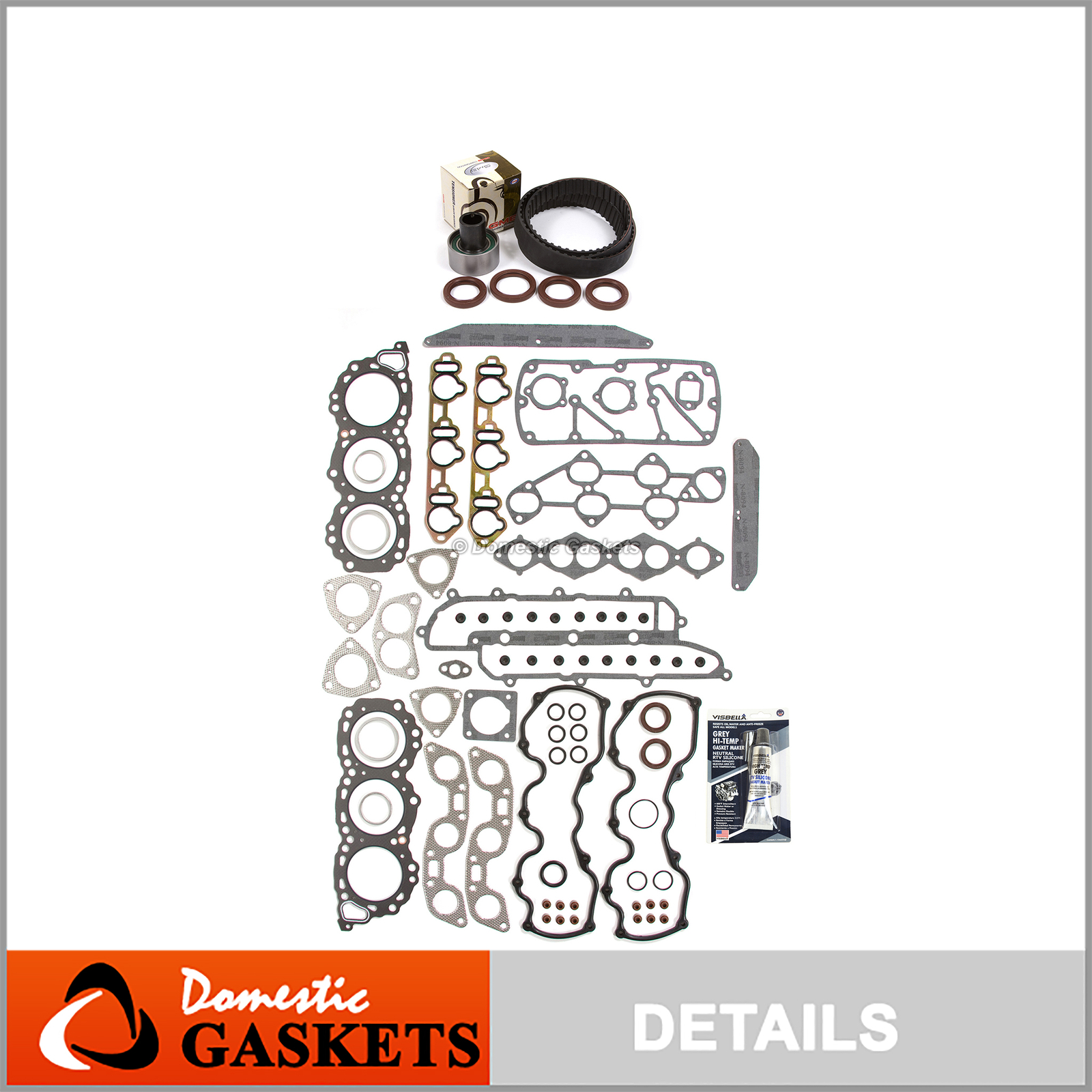 Head Gasket Set Timing Belt Kit Fit 84-86 Nissan Maxima 300ZX 3.0 SOHC 12V VG30
