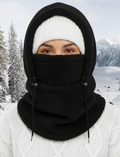 Pasamontanas Invierno Ski Hombre Mujer Forro Polar Cortaviento Mascarilla Cuello