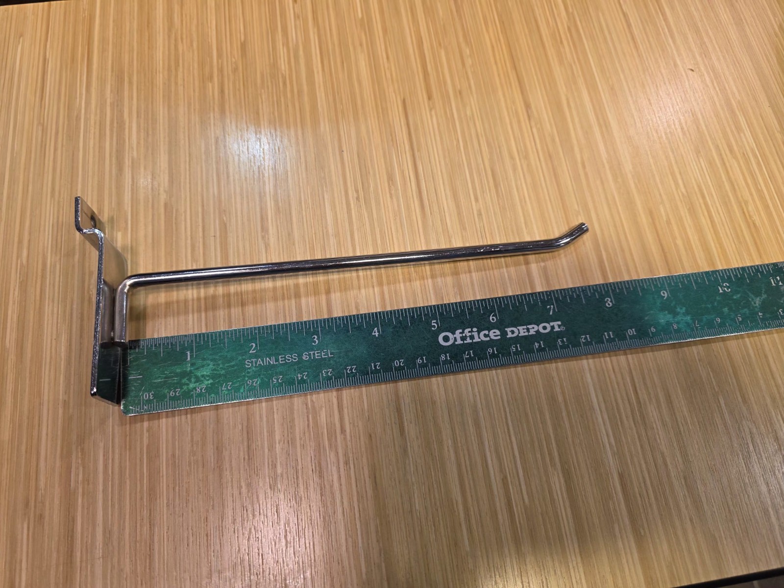 Slat Wall Hooks  8” Inch Stainless Steel Metal Chrome [ 75 pieces]