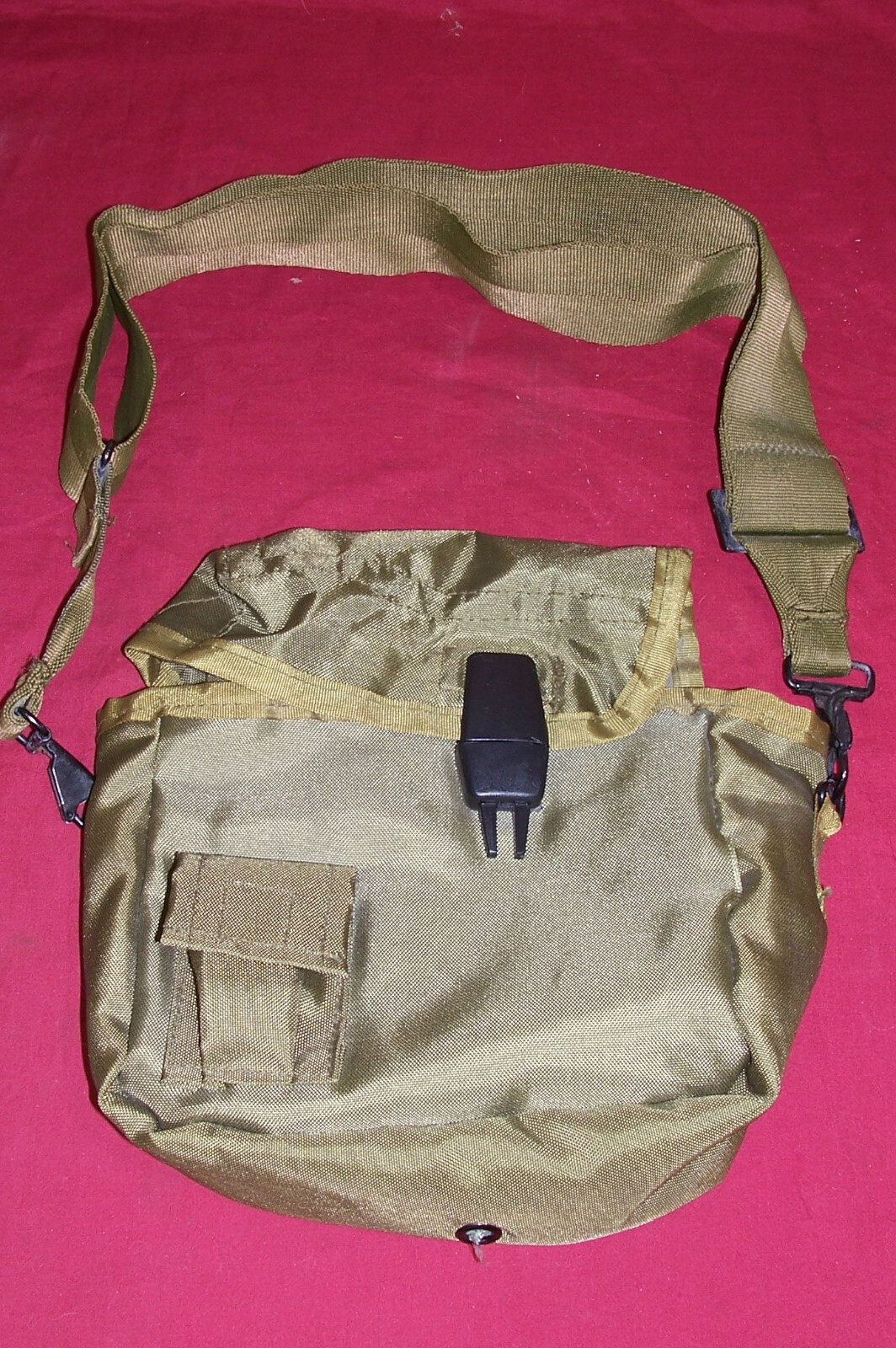 US Army 2 Quart Insulated Canteen Cover & Carry Strap Water Qt GI Nylon Alice OD