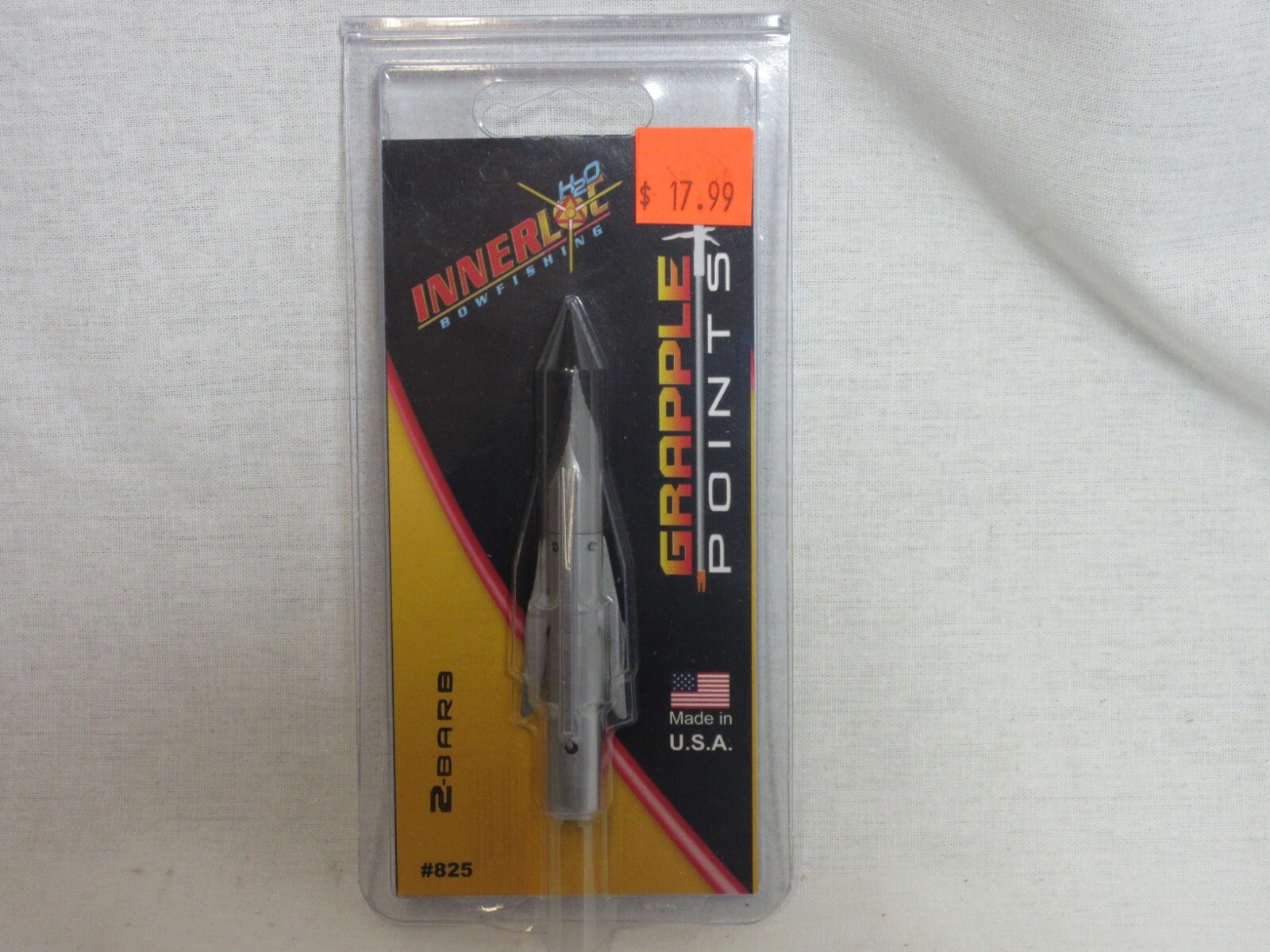 Innerloc H2O 2 barb Grapple Point Bow fishing tip #825 5/16"
