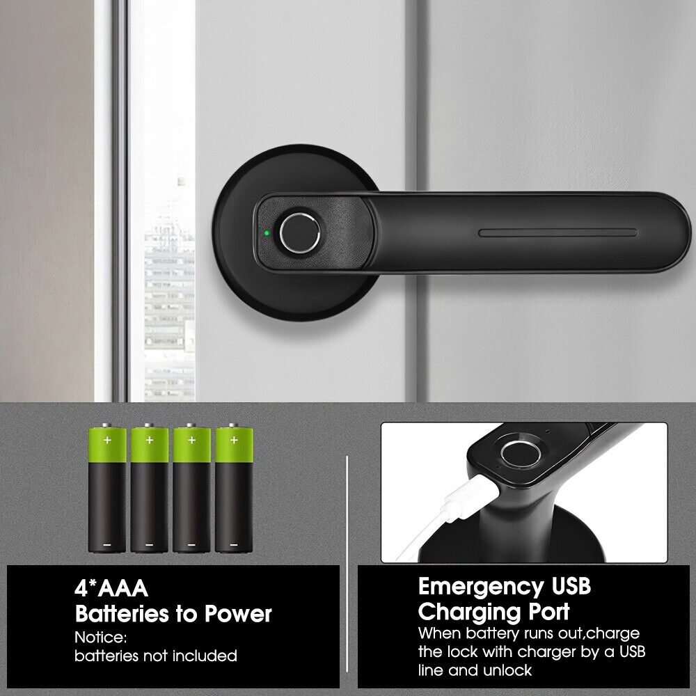Touchless Fingerprint Keypad Door Lock
