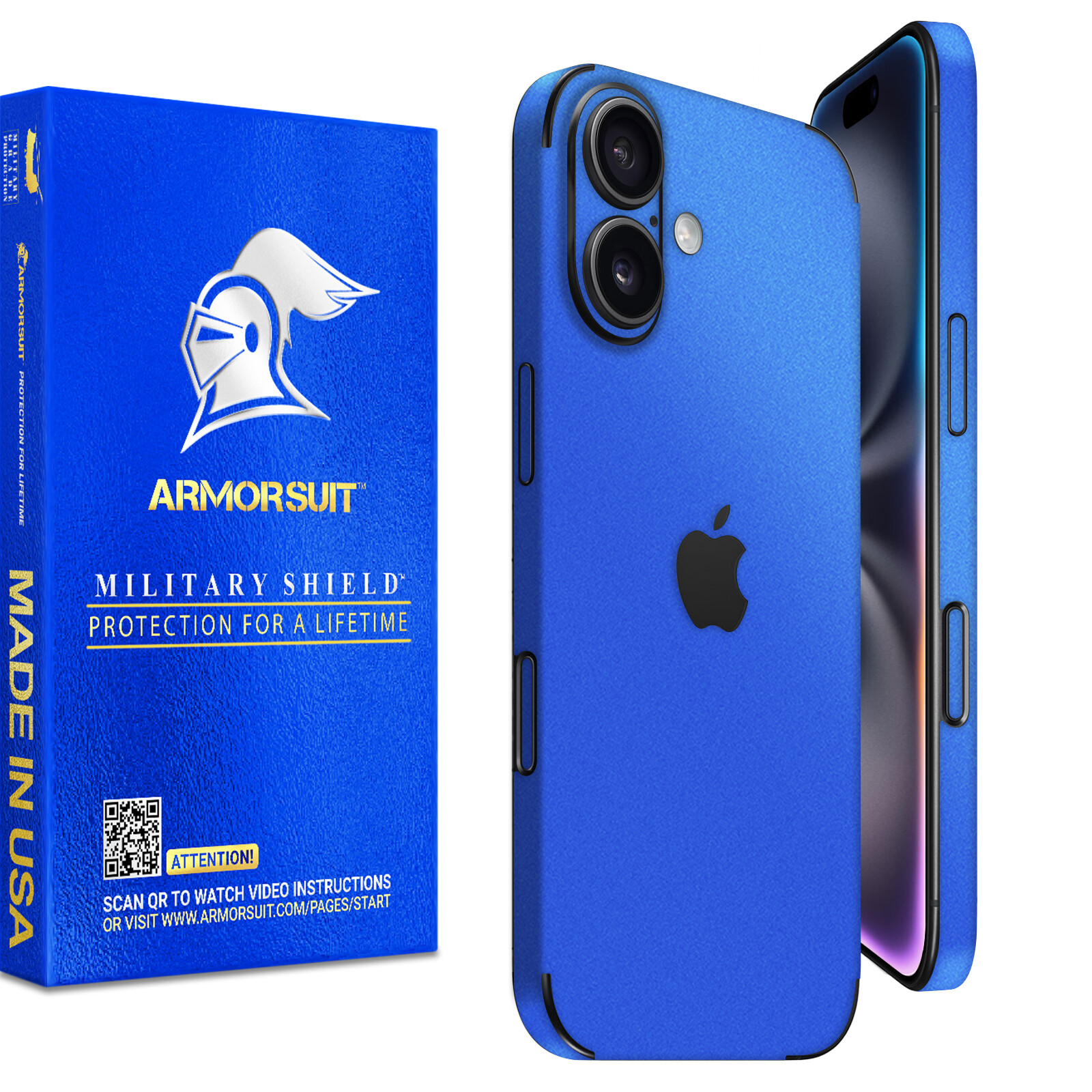 Armorsuit Vinyl Skin Wrap Film Designed for iPhone 16 Plus (2024) USA- Full Wrap