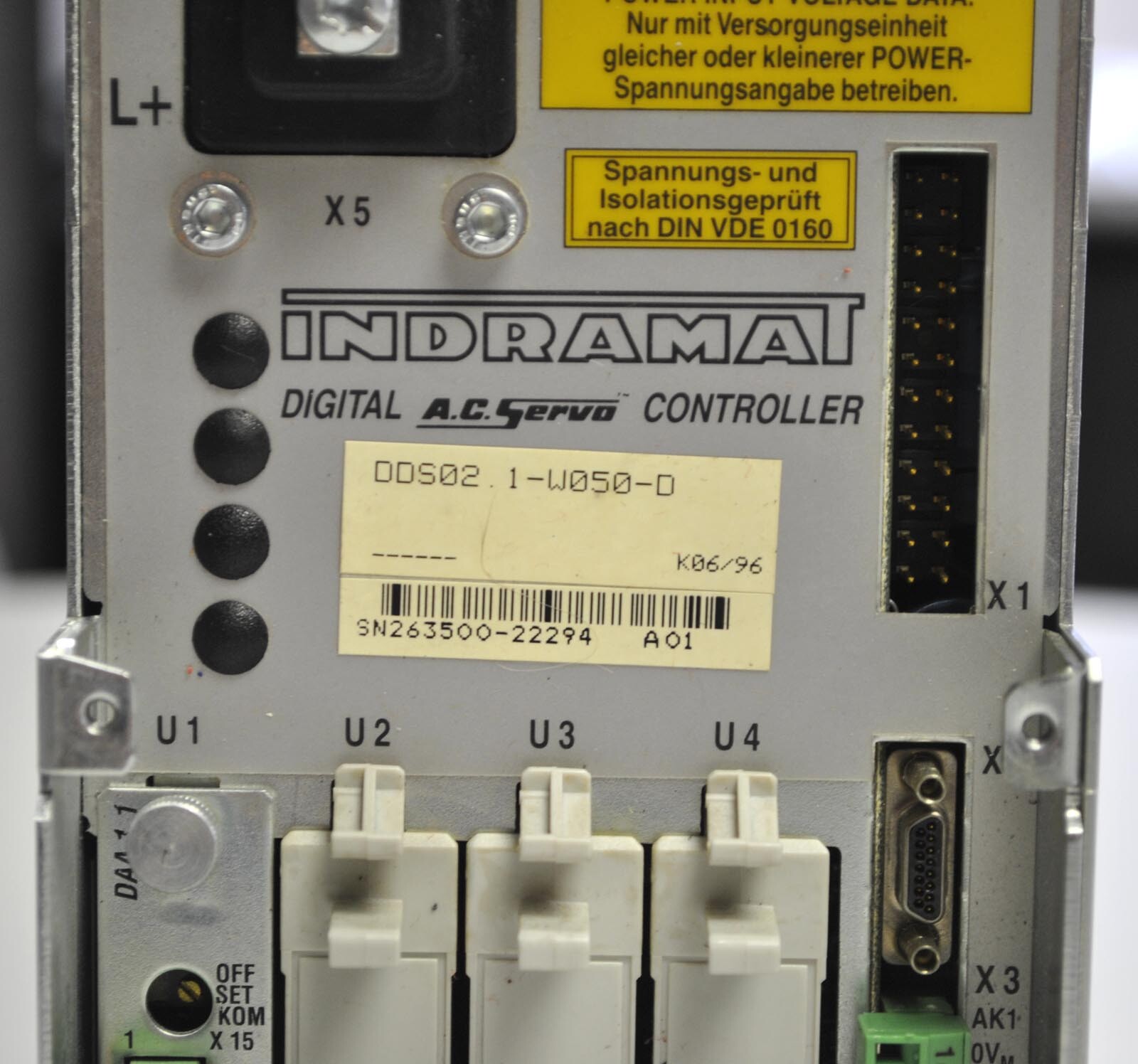 Indramat DDS02.1-W050-D A.C. Servo Controller