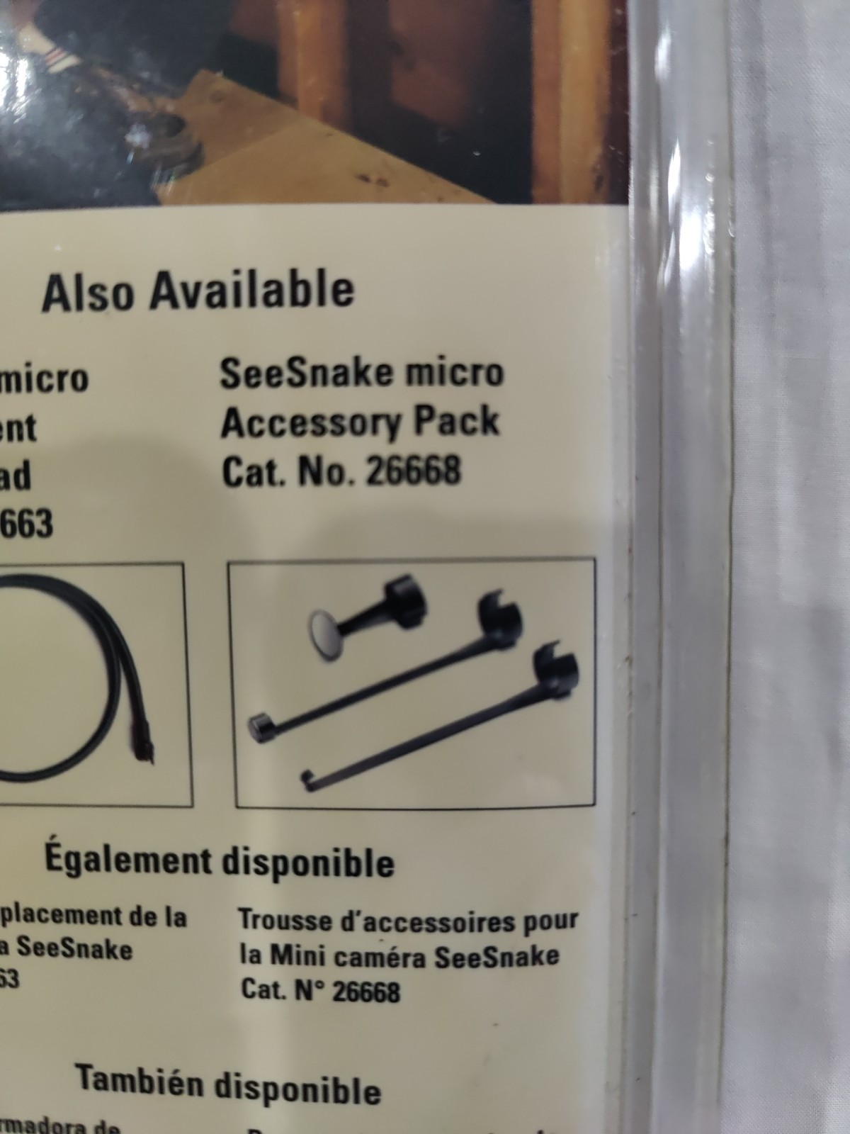 Ridgid 26668 SeeSnake Accessory Kit, Mirror, Hook, Magnet