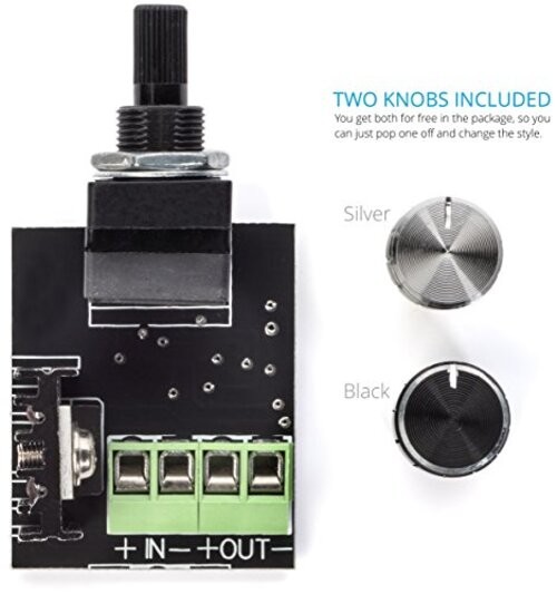 LED Dimmer Knob with Rotary Control Switch - pwm dimming Control for 12 Regular