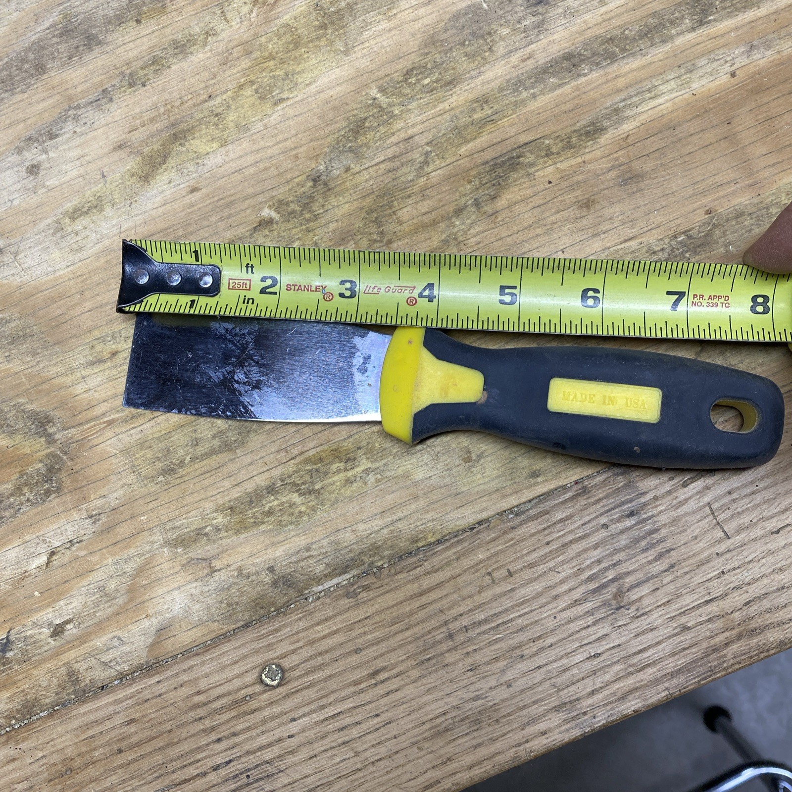 Warner Made In USA 1.5” Paint Scraper, Putty Knife