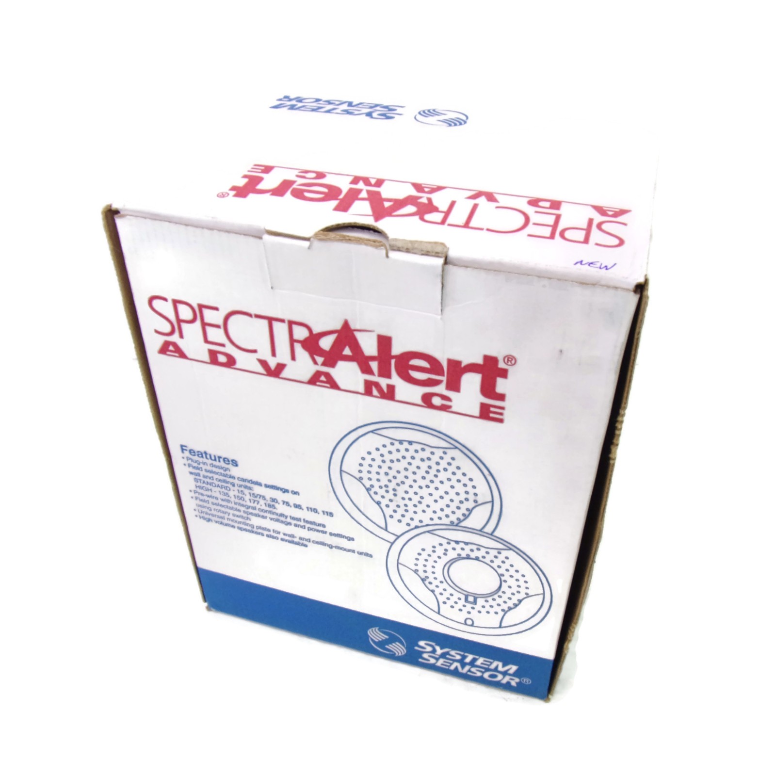 System Sensor SPSCW SpectraAlert Advance Ceiling Speaker Strobe White ~ NIB ~