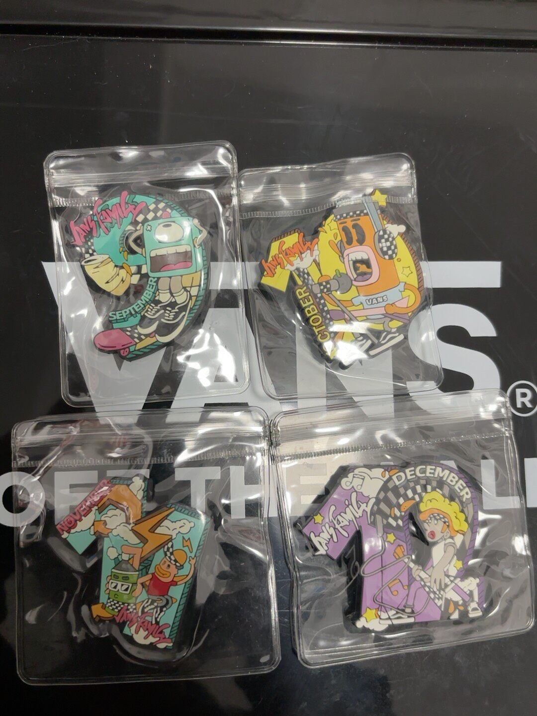 Vans Exclusive Member Month Rubber Pin Set 4 Pieces Collectibles Gift