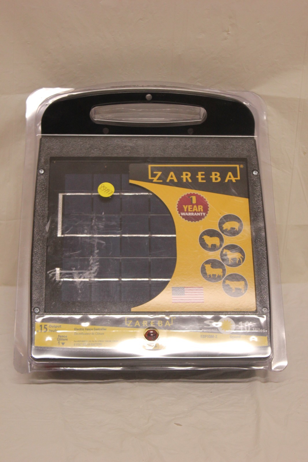 Zareba ESP10M-Z, 10-Mile Solar Low Impedance Fence Charger, Unopened D3