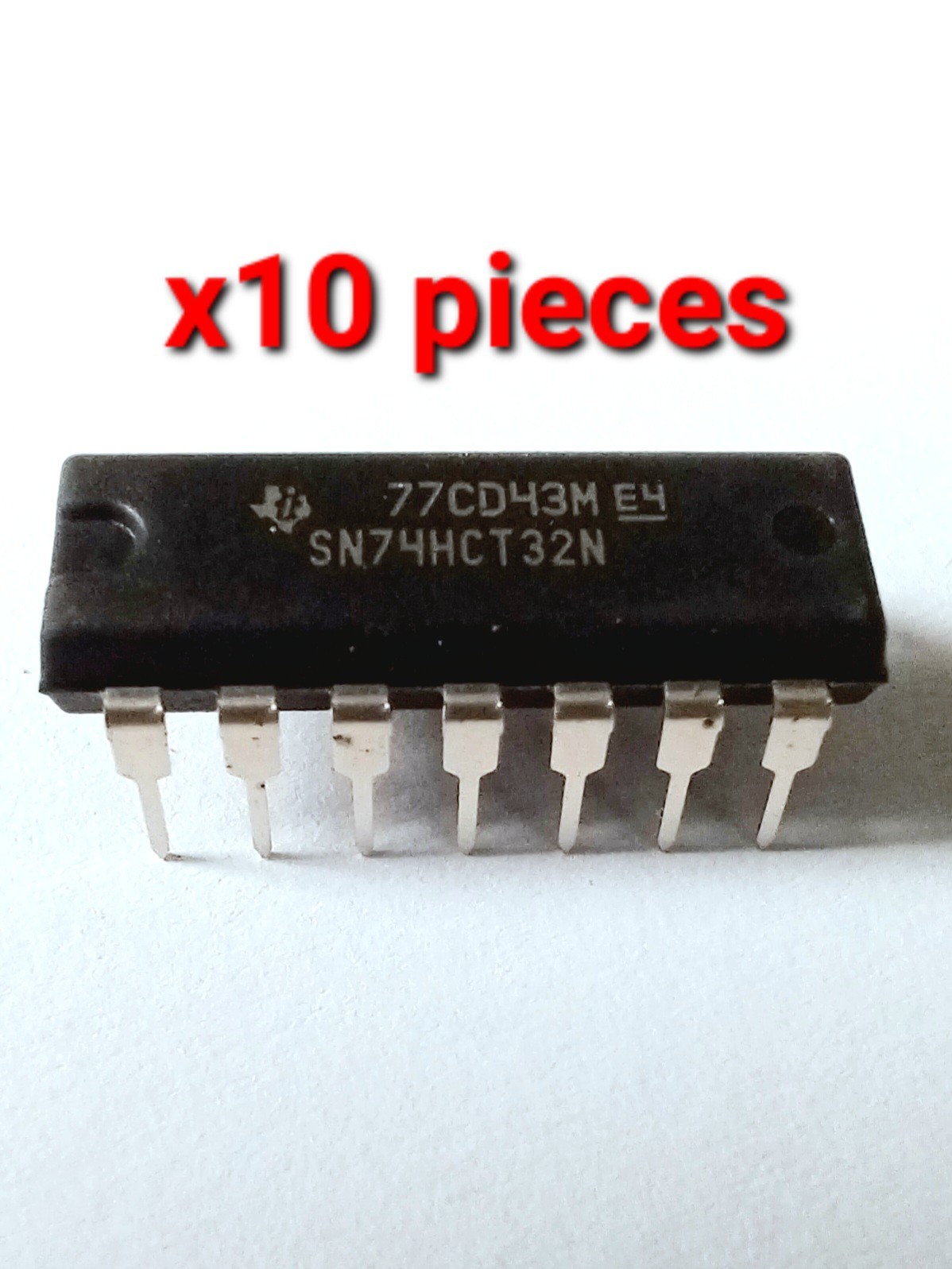 Lot of 10* TEXAS INSTRUMENTS TI  SN74HCT32N  4-Channel 2-Input OR Gate NOS  USA