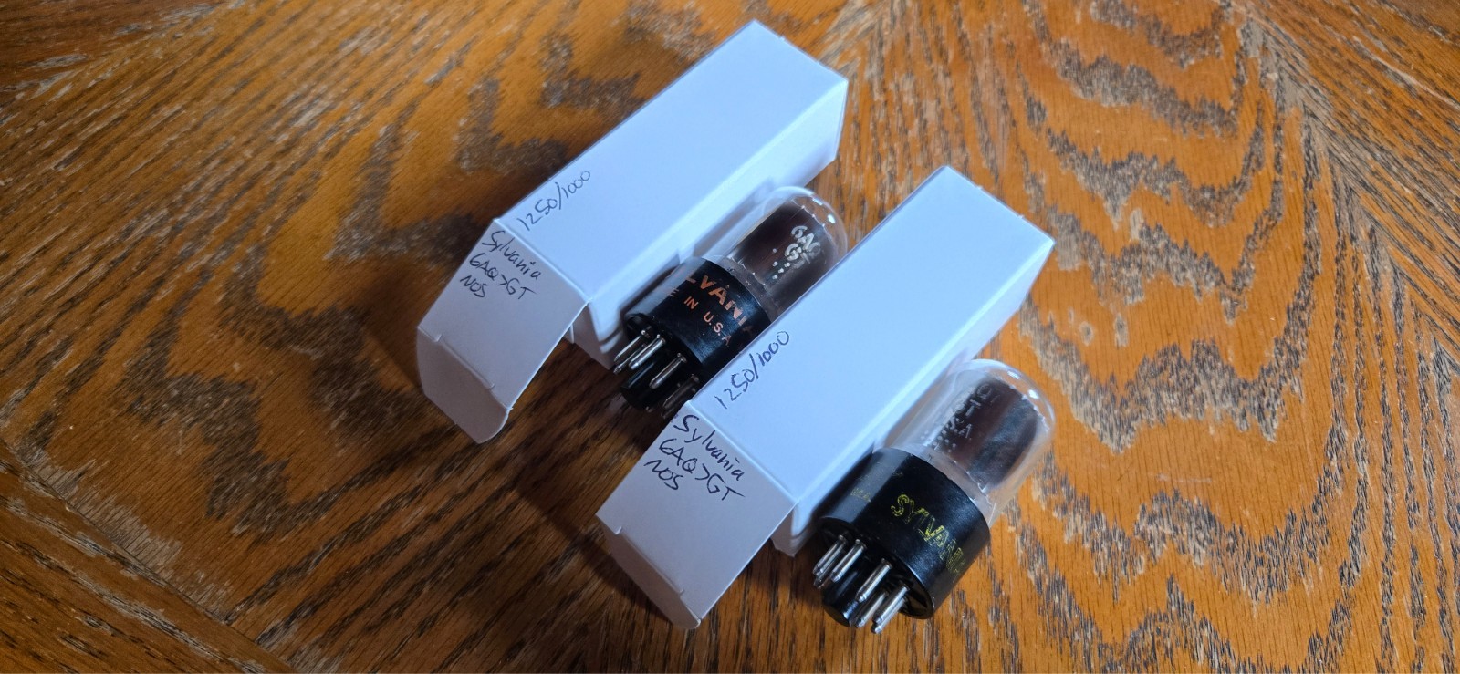 (2) Sylvania NOS 6AQ7GT Vacuum Tubes Tested