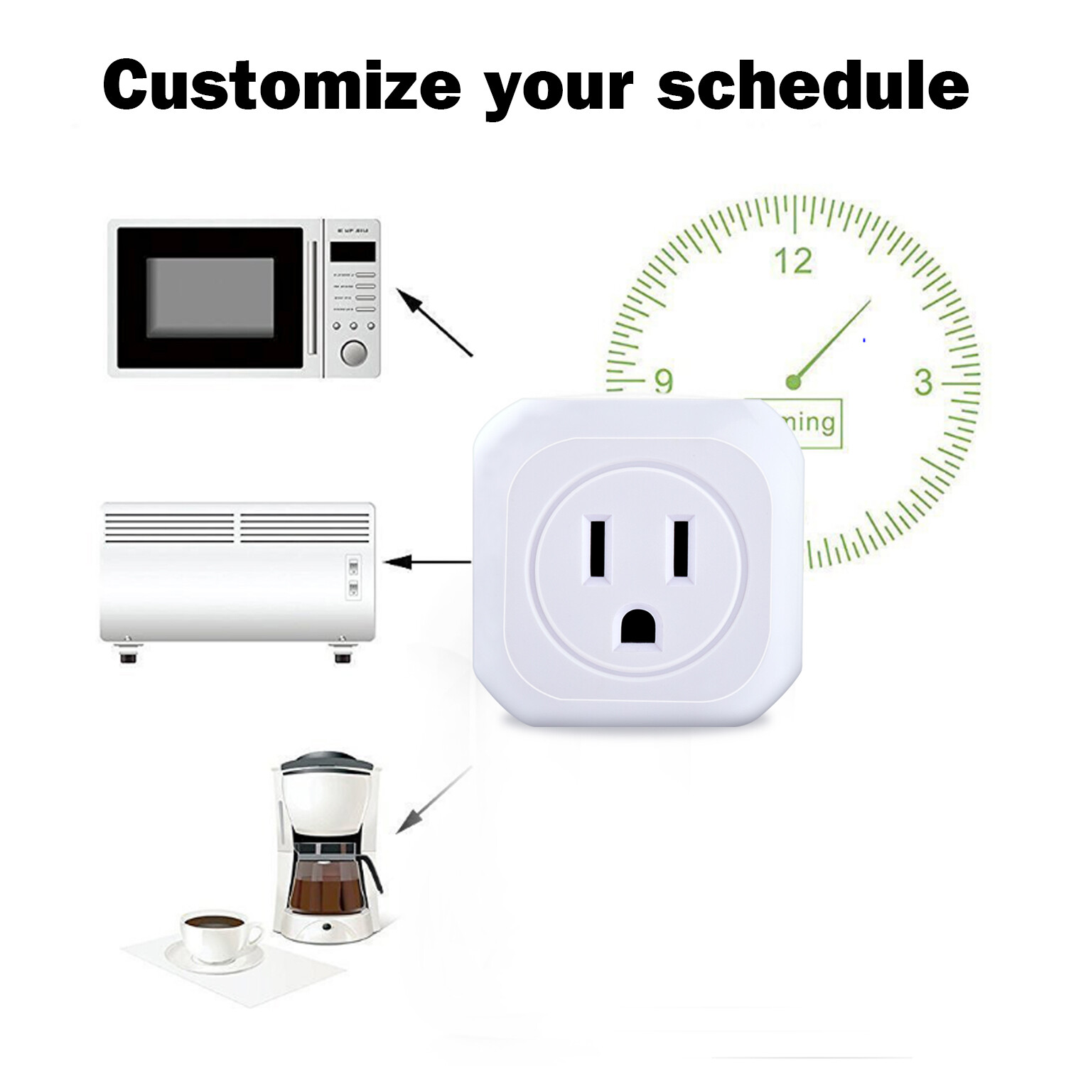 4*Wifi Smart Plug Remote Control US Socket Outlet Support Alexa Echo/Google Home