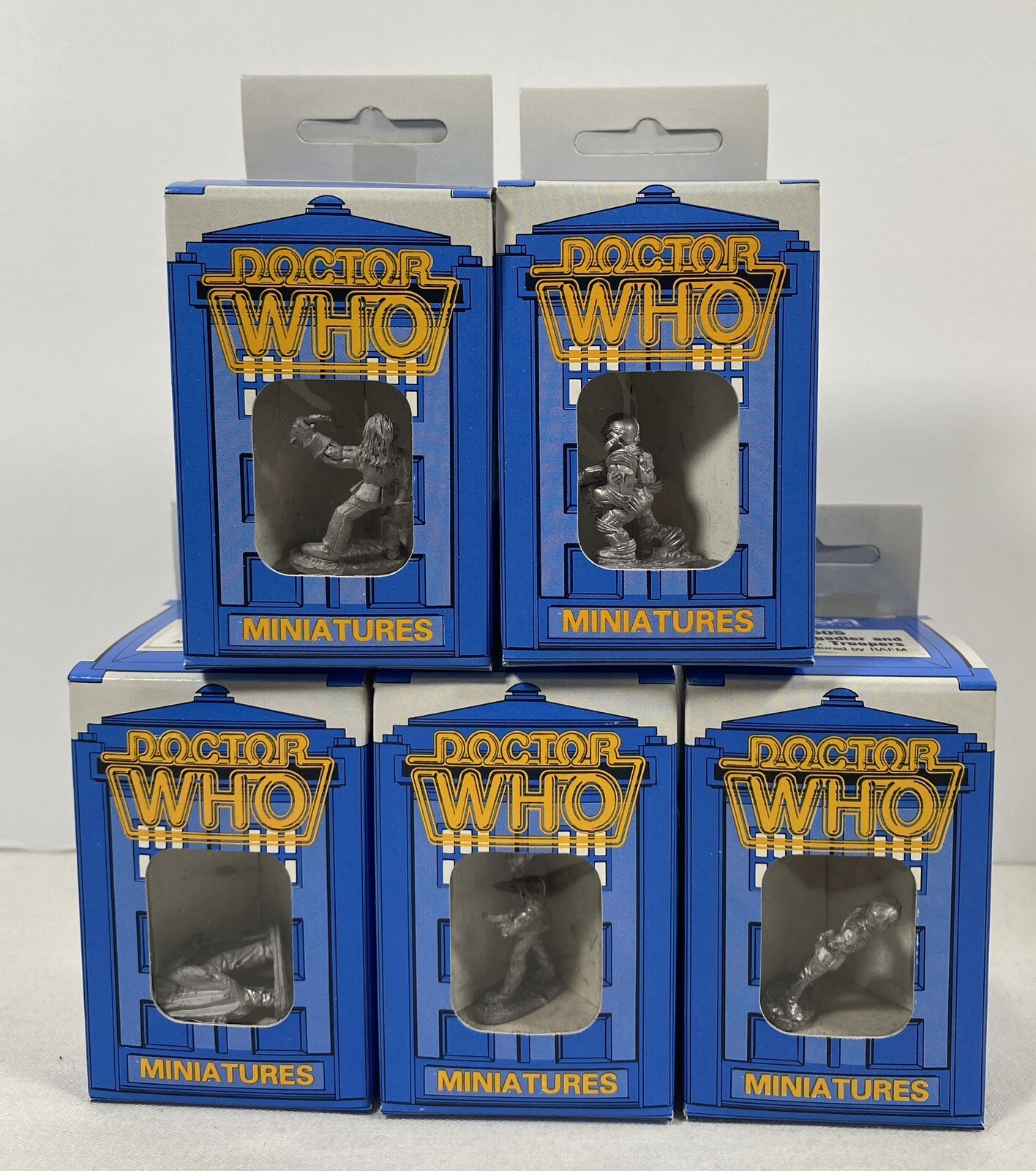 Doctor Who RPG FASA 25mm metal Miniatures figure lot 9505 9506 9507 9508 9513