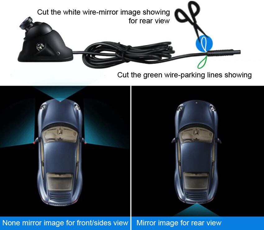 OEM 4.3" Car Rear View Mirror Monitor No1 Bracket+HD Reversing Camera For Toyota