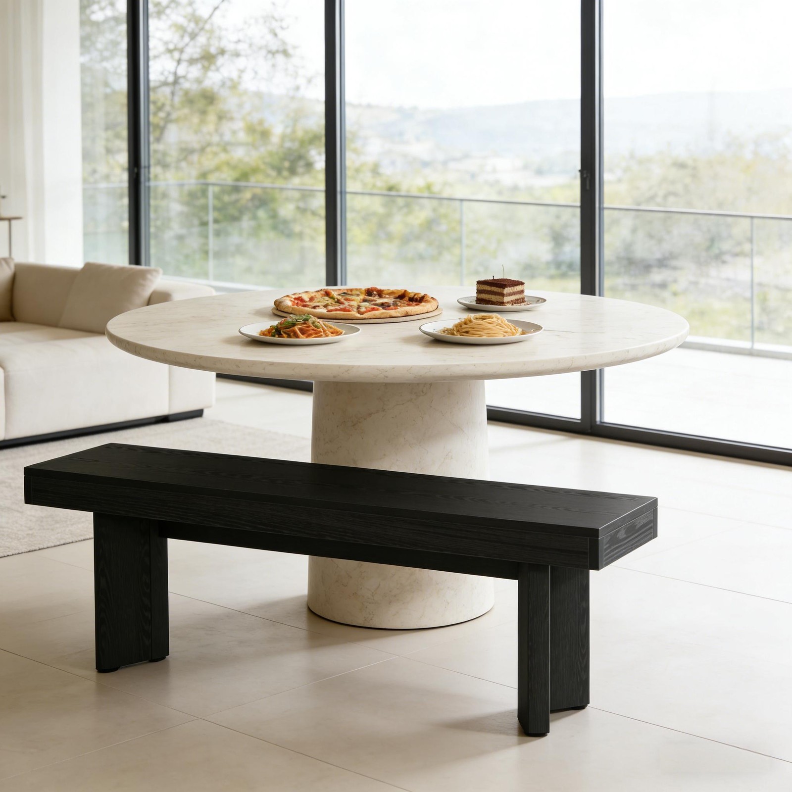 Triangular Foot Design Kitchen Table Bench,Entryway Shoe Storage