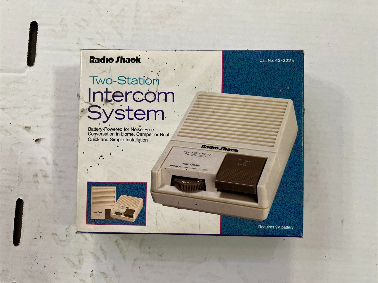 Vintage Radio Shack Archer Two Station Intercom System 43-222A