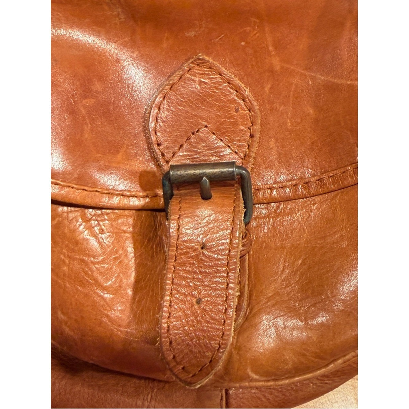 Premium Tan Leather Backpack - Classic Casual Carry
