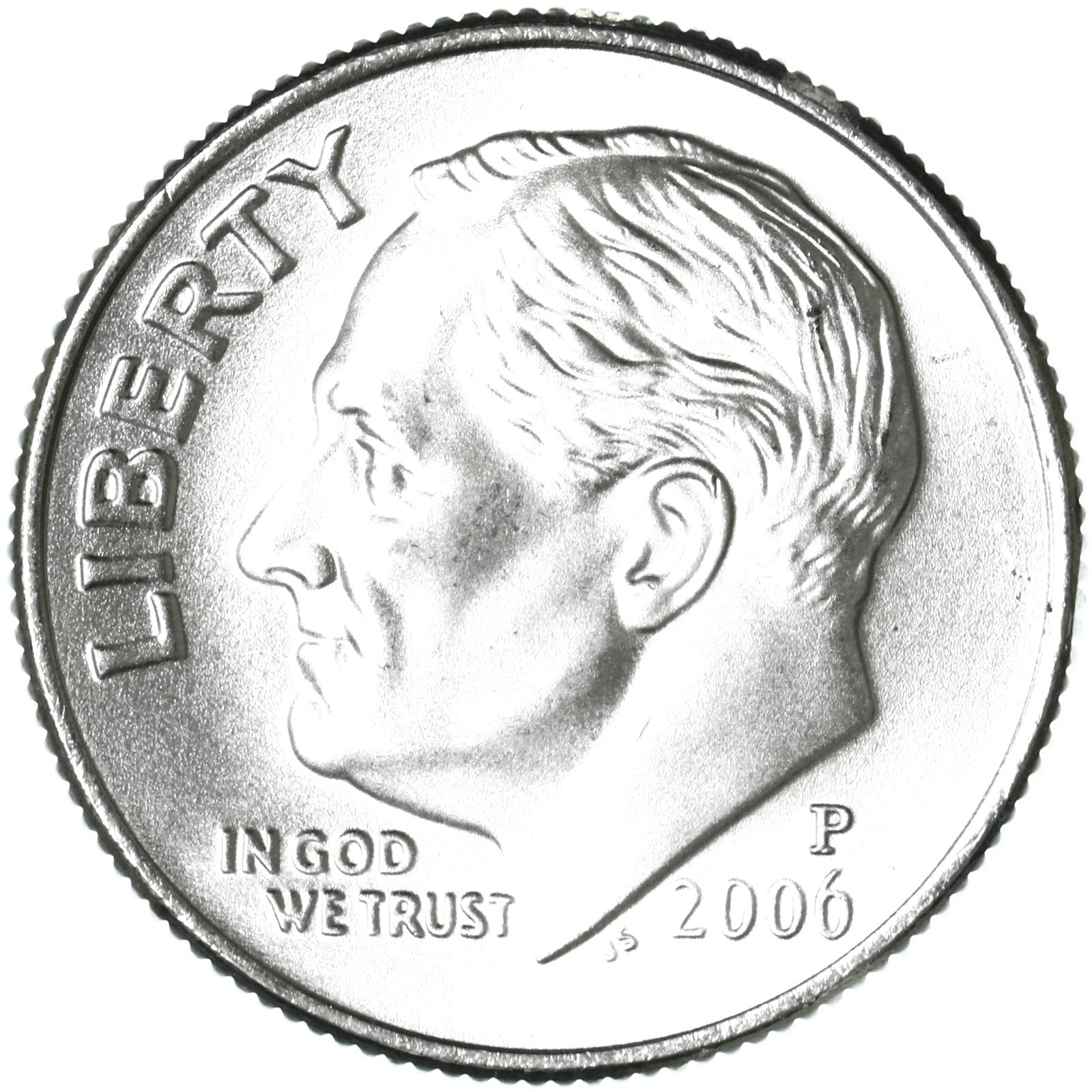 2006 P Roosevelt Dime Satin Finish