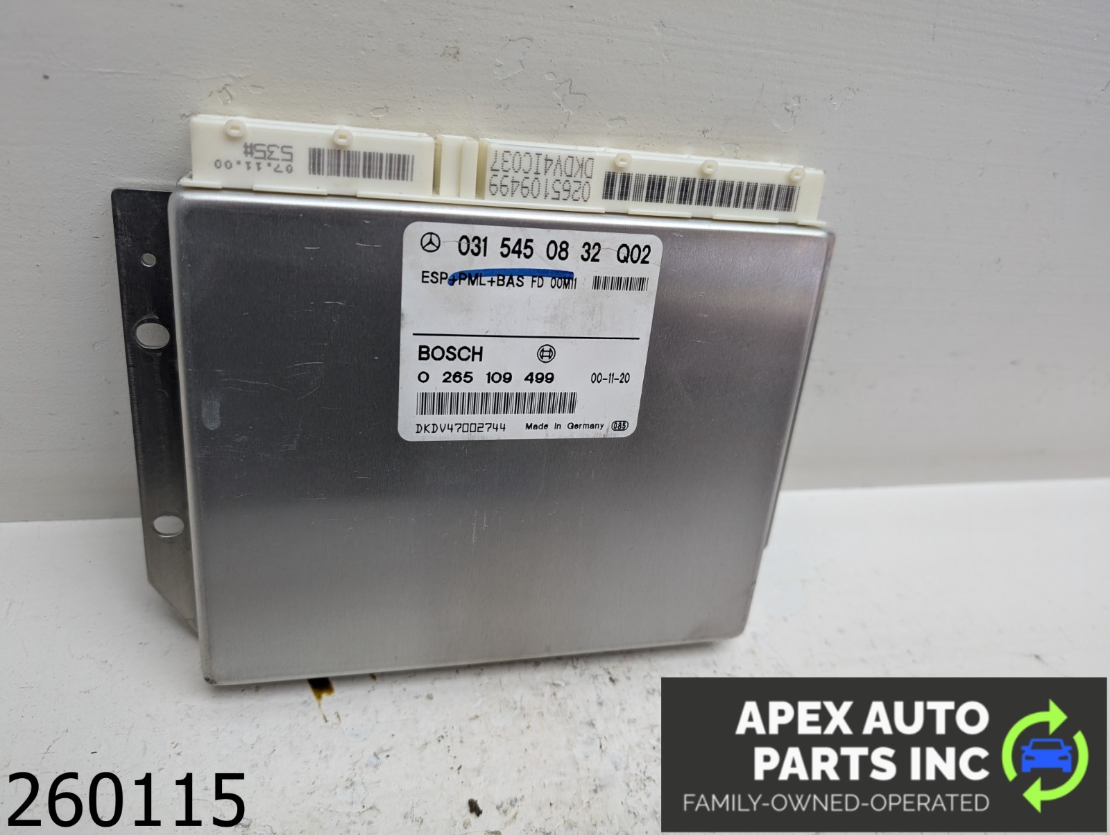 OEM 2001 Mercedes E320 3.2L ABS Control Module Unit