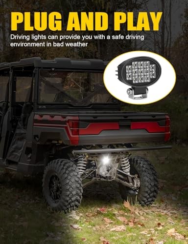 Reverse Light for Ranger, 13W Flood Beam Oval Plug N Play Back Up Light