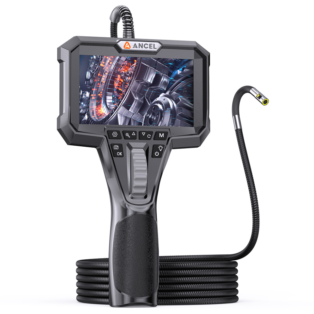 ANCEL Industrial Endoscope Camera Articulating Industrial Borescope Inspection
