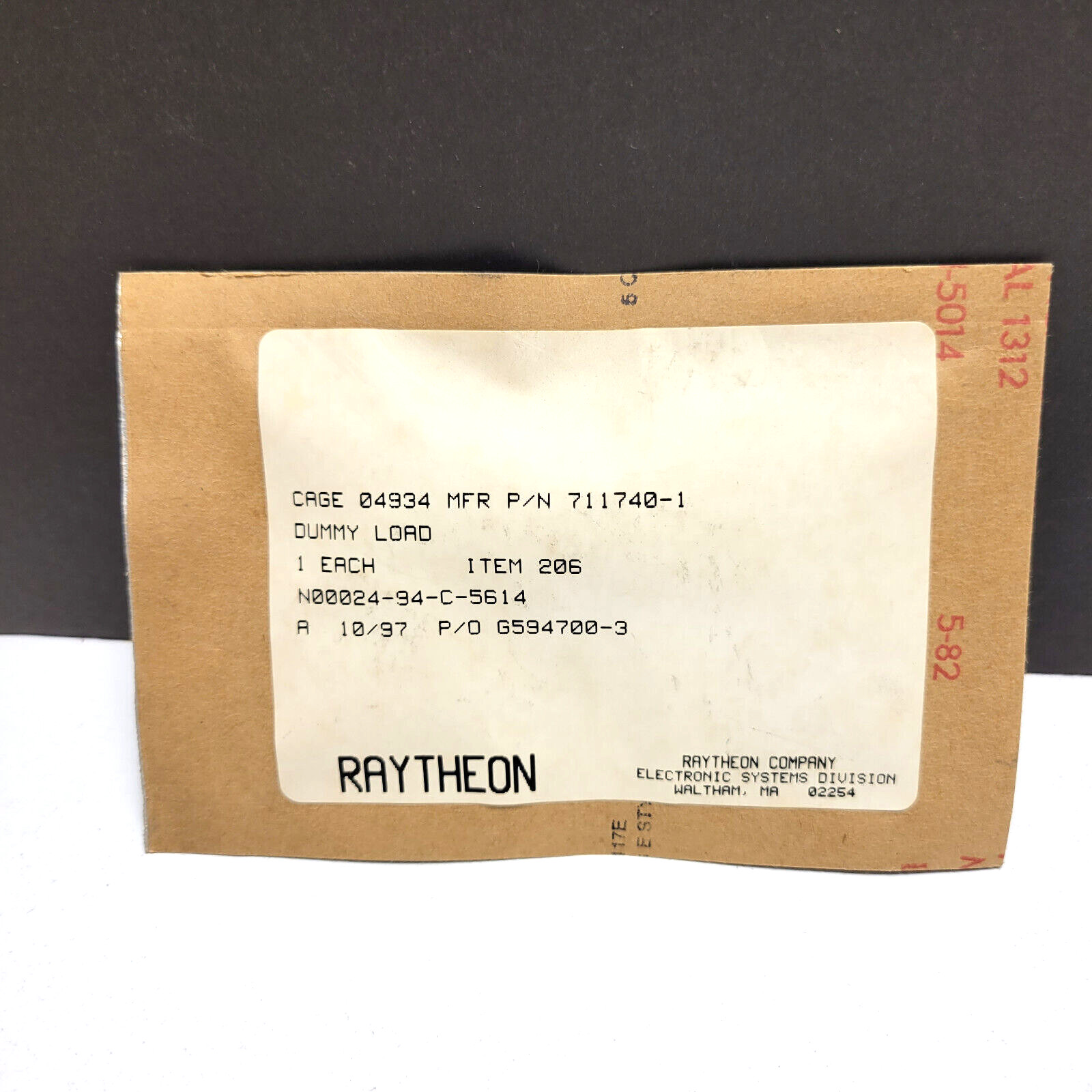 5915-00-262-3217 Radio Frequency Interference Filter 5915002623217 711740-1